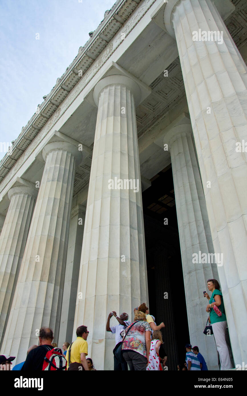 Lincoln Memorial, Washington DC Stockfoto