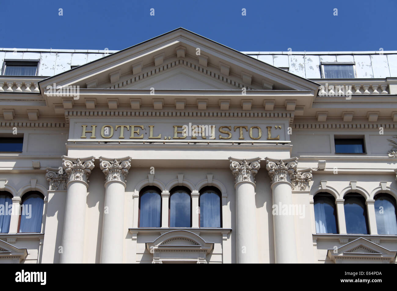 Hotel Bristol in Warschau Stockfoto