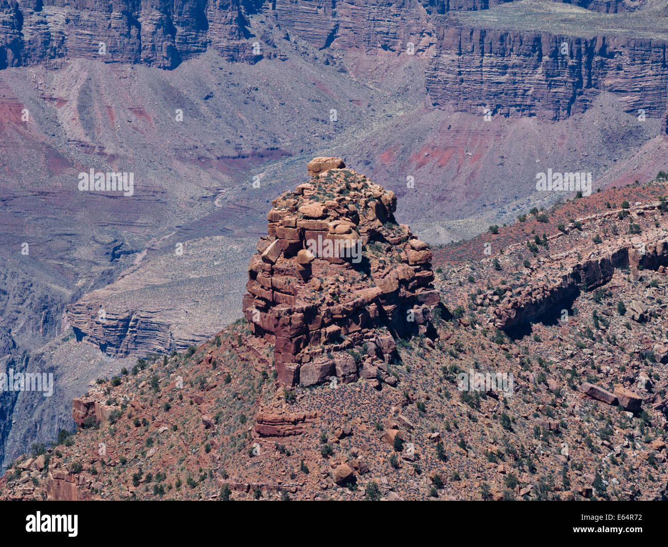 Blick vom Pipe Creek Vista Südrand Grand-Canyon-Nationalpark Arizona USA 2014 malerische Landschaftsfotografie Stockfoto