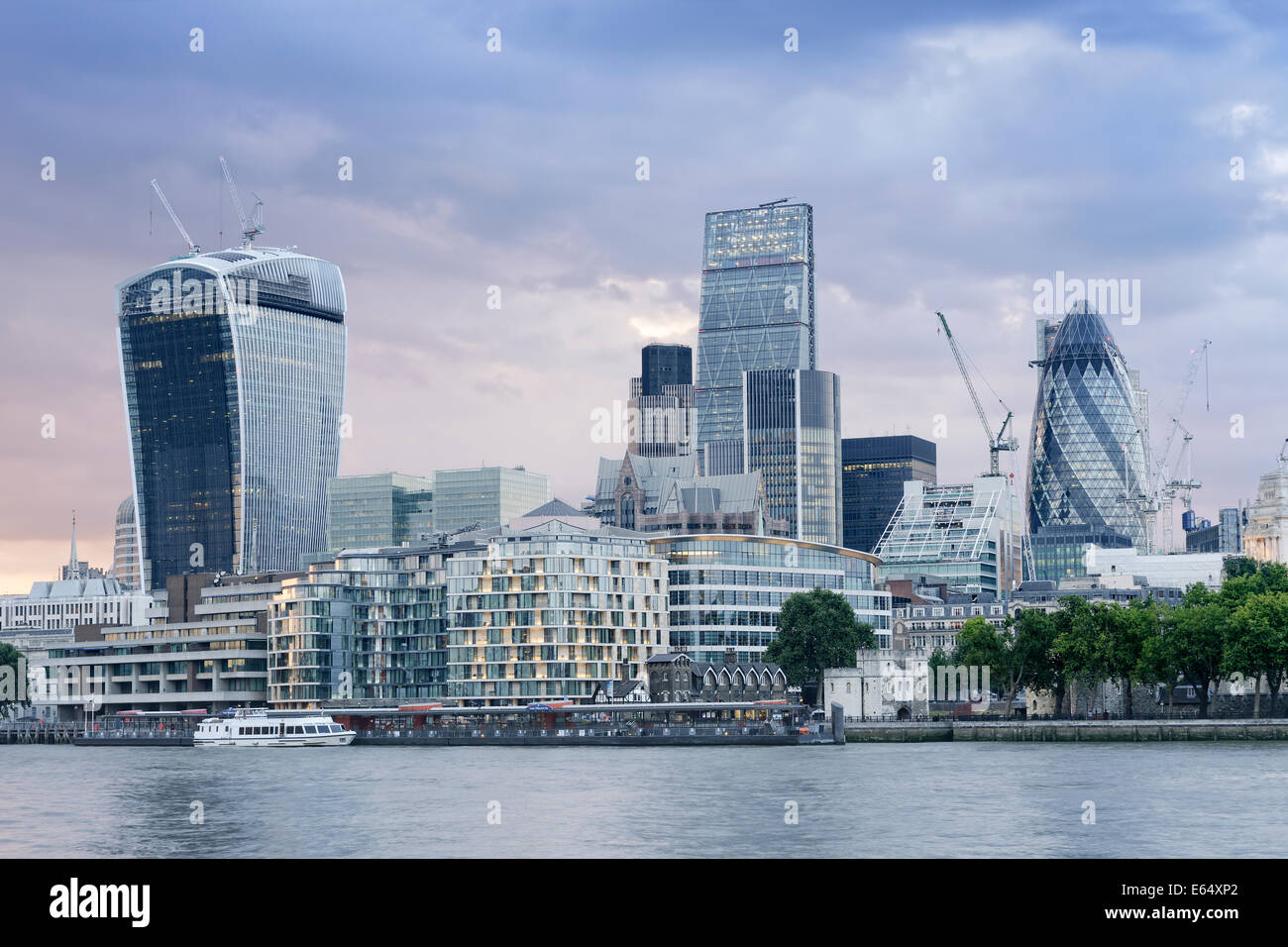 Der Londoner Skyline, UK. Stockfoto