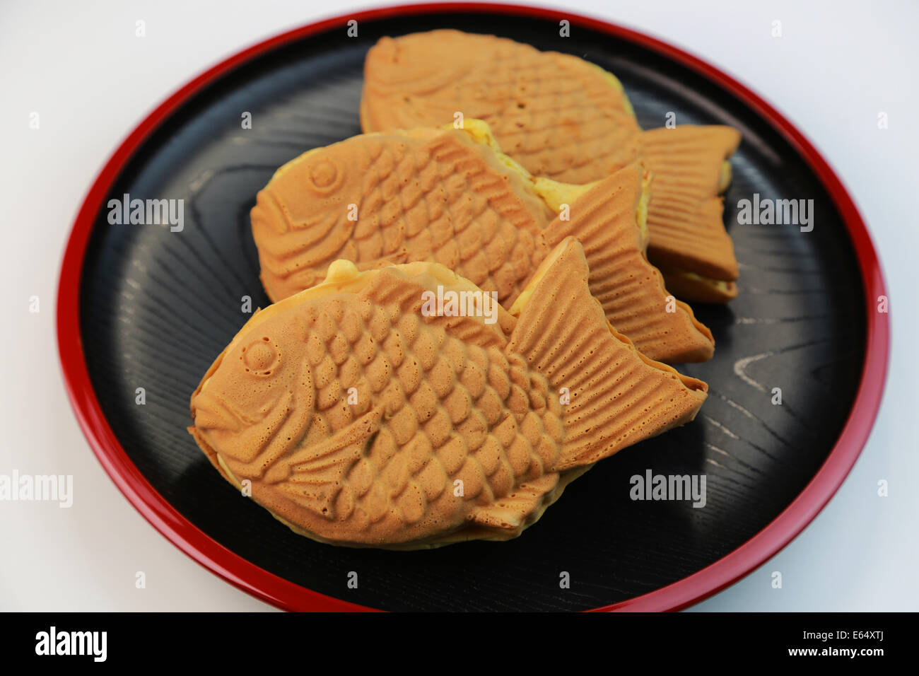 Taiyaki (japanische fischförmigen Kuchen) Stockfoto