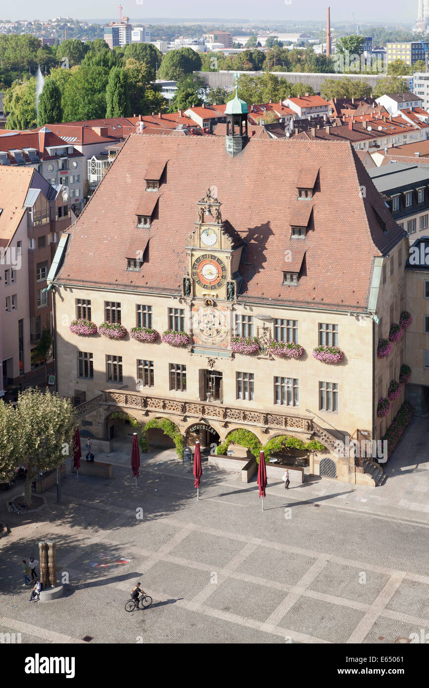 Rathaus auf dem Marktplatz, Heilbronn, Baden-Württemberg, Deutschland Stockfoto