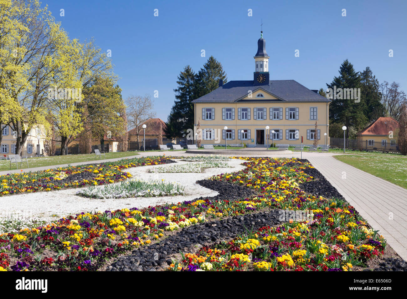 Kurpark mit Salinen, die Gebäude, Bad Rappenau, Kraichgau,  Baden-Württemberg, Deutschland Stockfotografie - Alamy