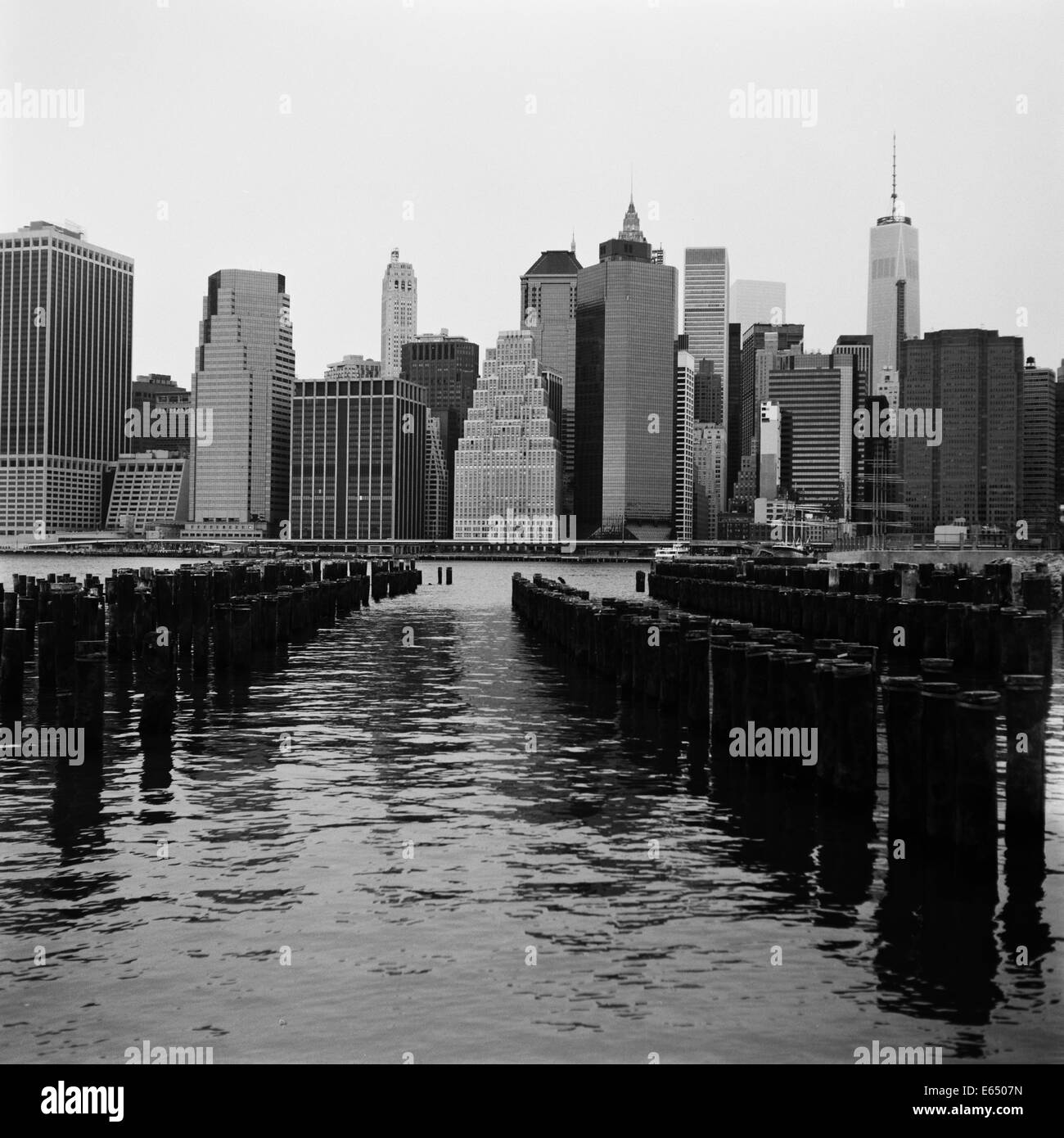 Manhattan am Mittelformat-film Stockfoto