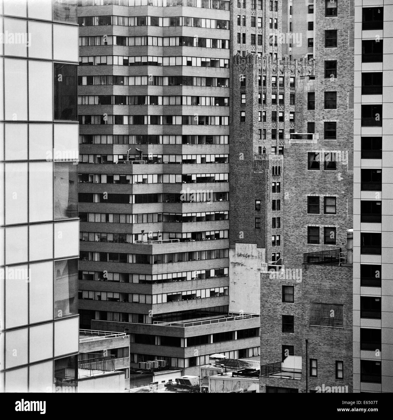 Manhattan am Mittelformat-film Stockfoto