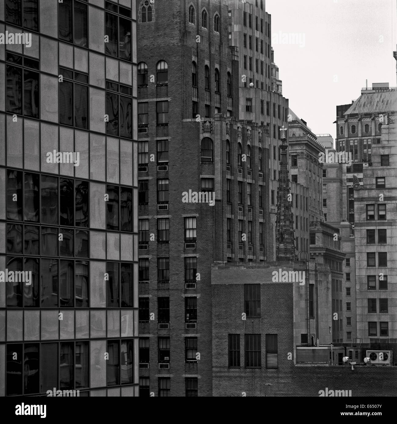 Manhattan am Mittelformat-film Stockfoto