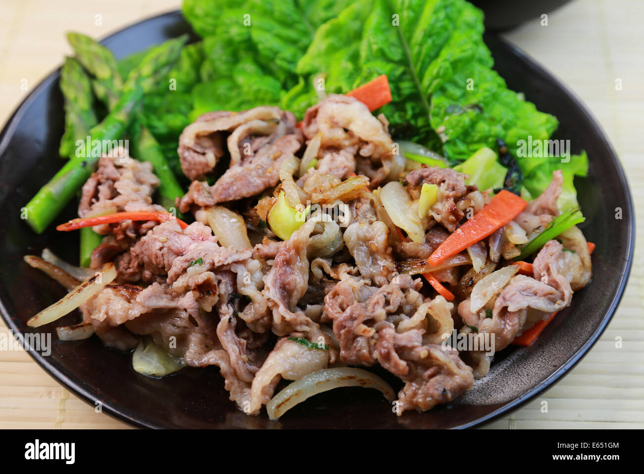 Bulgogi Stockfoto