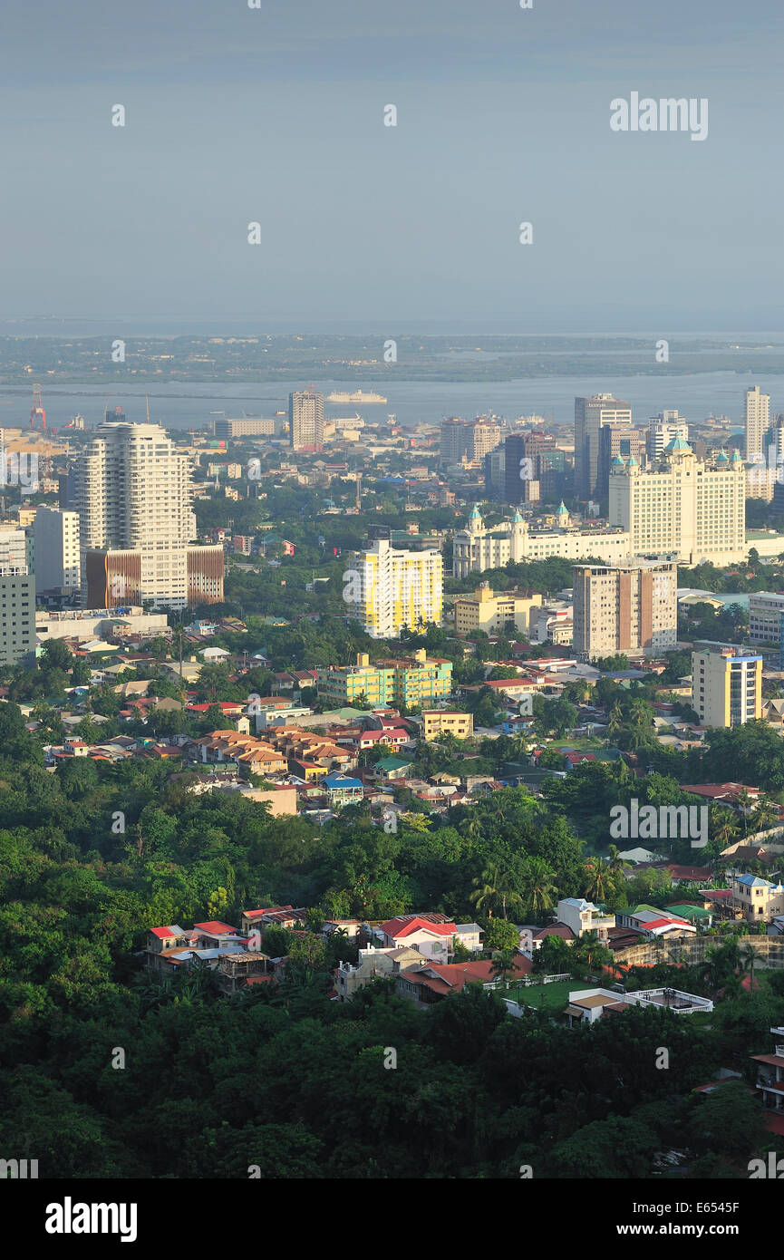 Aufrechte General View Cebu City Central Visayas Philippinen Stockfoto