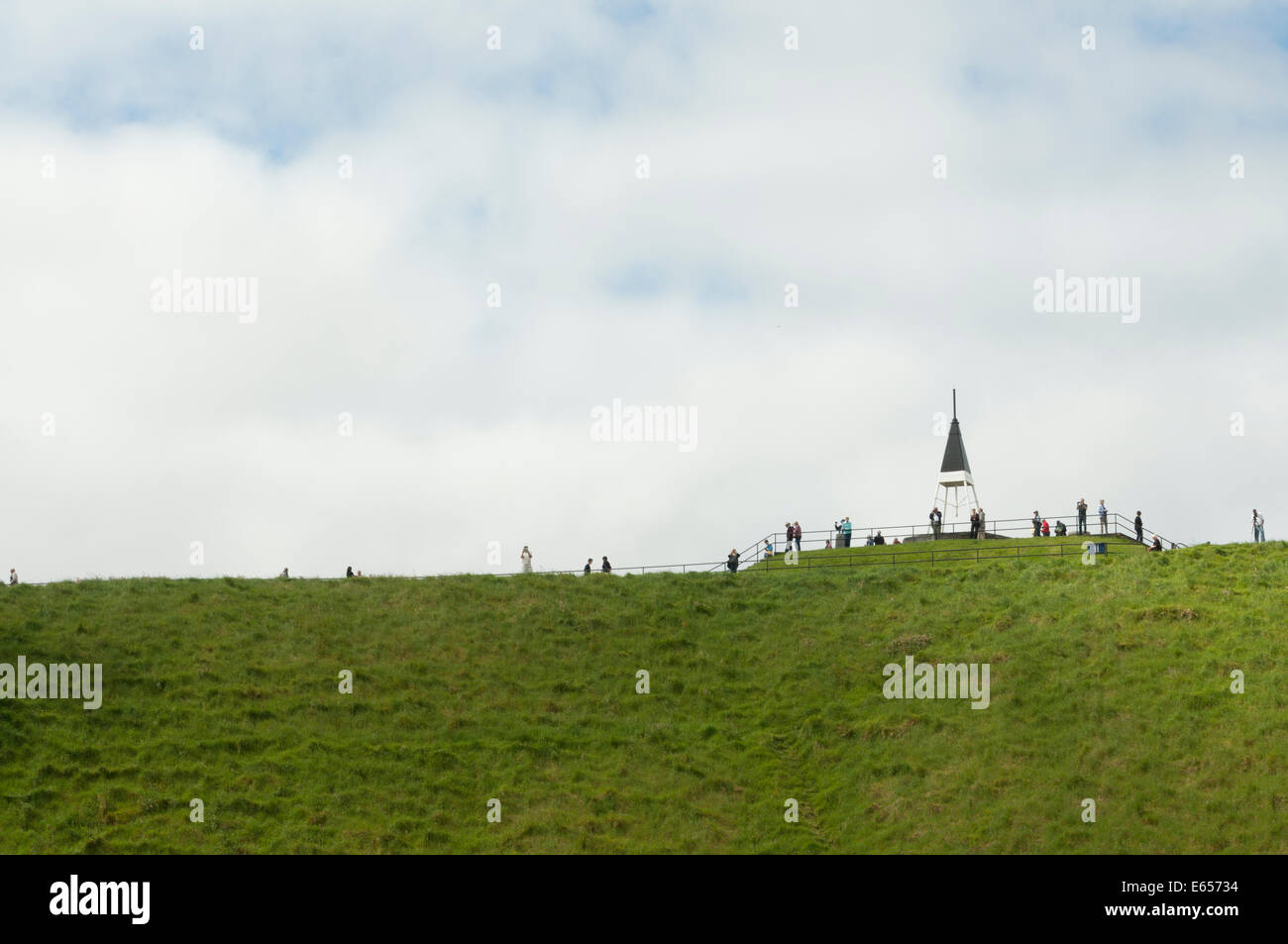Mt. Eden Krater Auckland, Neuseeland Stockfoto