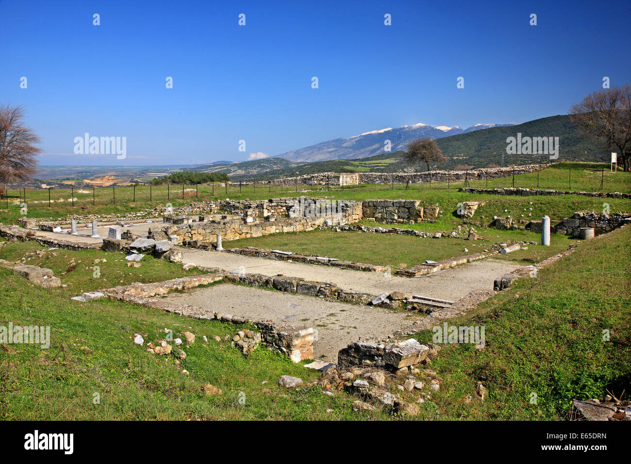 In der archäologischen Stätte des antiken Amphipolis, Serres, Mazedonien, Griechenland Stockfoto