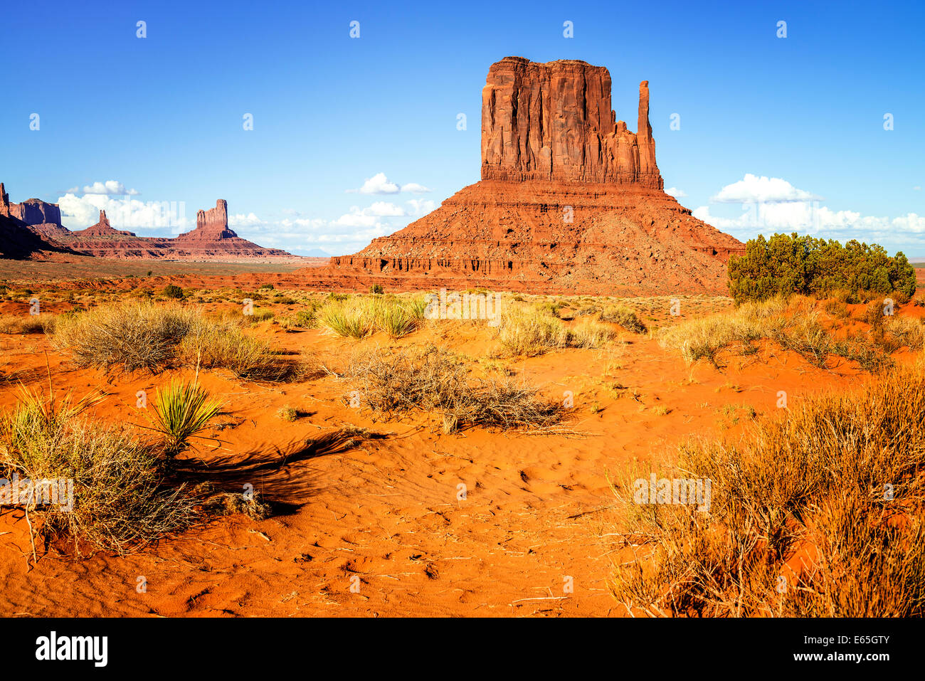 Die einzigartige Landschaft des Monument Valley, Utah, USA. Stockfoto