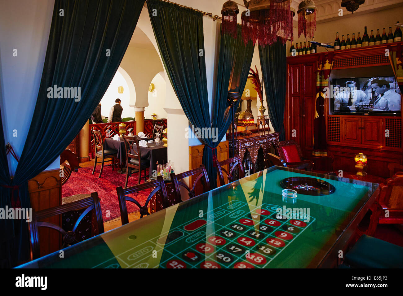 Marokko, Casablanca, Rick s Cafe Casablanca Film Replik Stockfoto