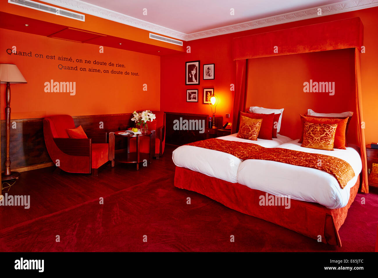 Marokko, Casablanca, Le Doge Hotel und Spa, Relais et Chateaux Gruppe, Colette Zimmer Stockfoto