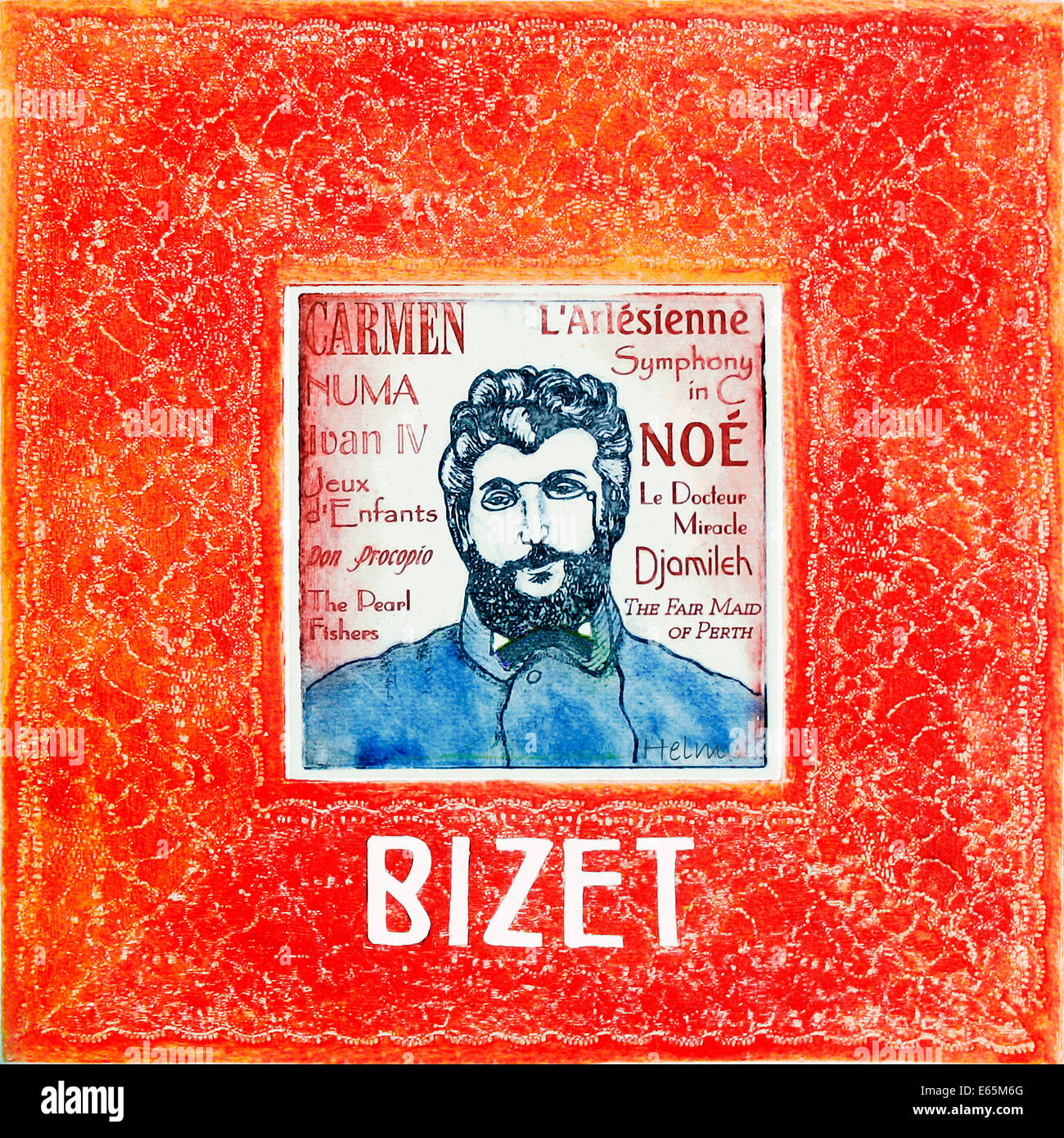 Georges Bizet, französischer Komponist, 1838-1875 Stockfoto