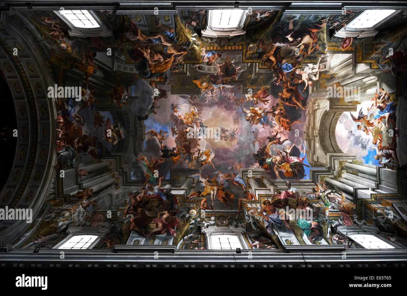Ignazio Kirche, Rom, Andrea Pozzo Grandiose Fresko Stockfotografie Alamy