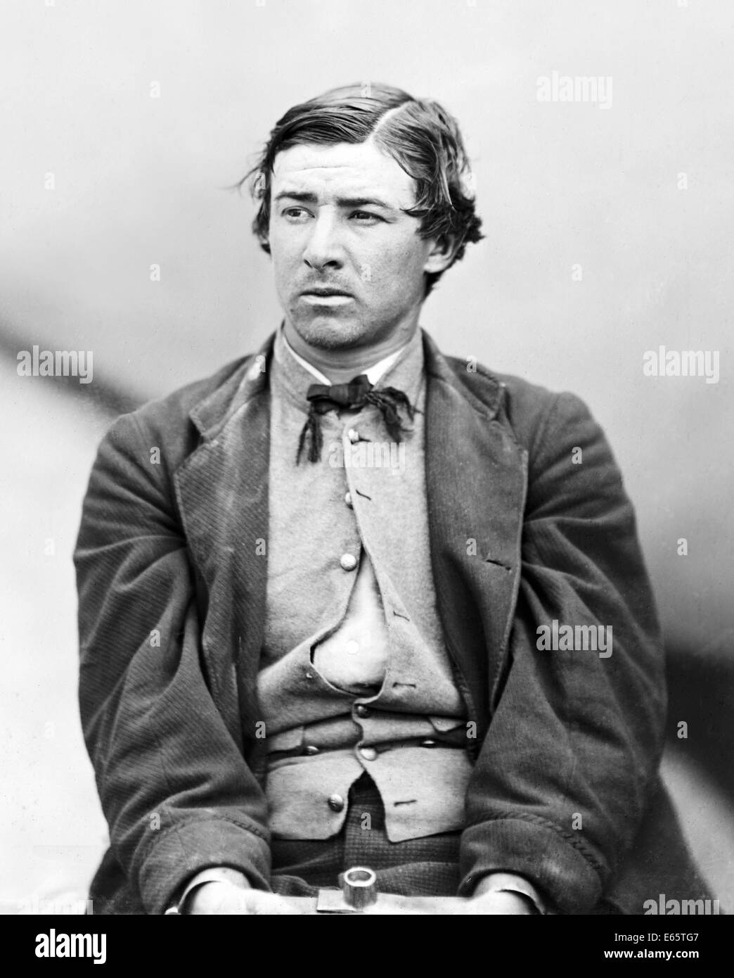 DAVID HEROLD (1842-1865) Komplize von John Wilkes Booth in der Ermordung von Abraham Lincoln, 7. Juli 1865 gehängt Stockfoto