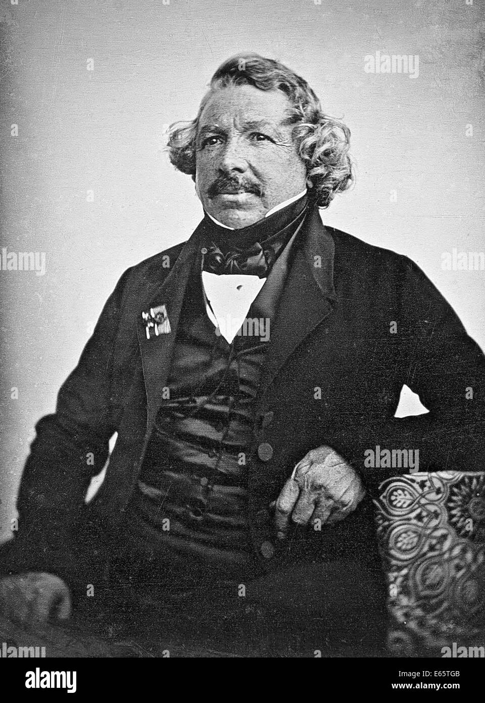 LOUIS DAGUERRE (1787-1851) französische Künstler und Pionier Fotograf im Januar 1844 Stockfoto