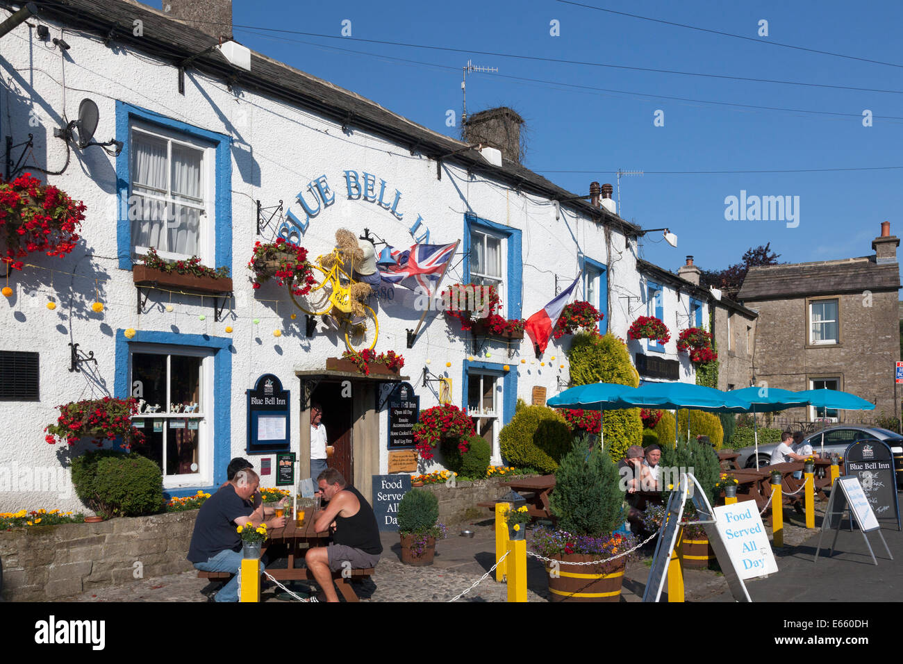 Das Blue Bell Inn, Kettlewell, West Yorkshire Stockfoto