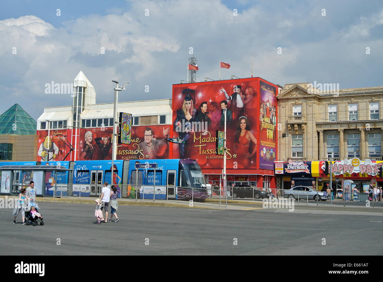 Madame Tussauds Blackpool promenade Stockfoto