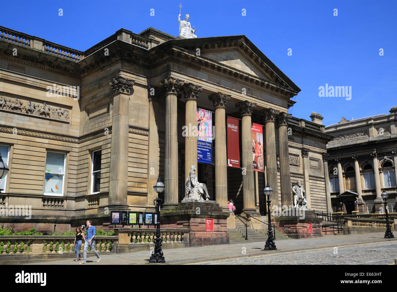 Der Walker Art Gallery in Liverpool, eine der schönsten Kunstsammlungen in England, UK Stockfoto