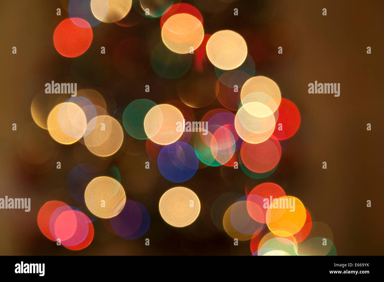 Verschwommene Weihnachtsbaums. Stockfoto