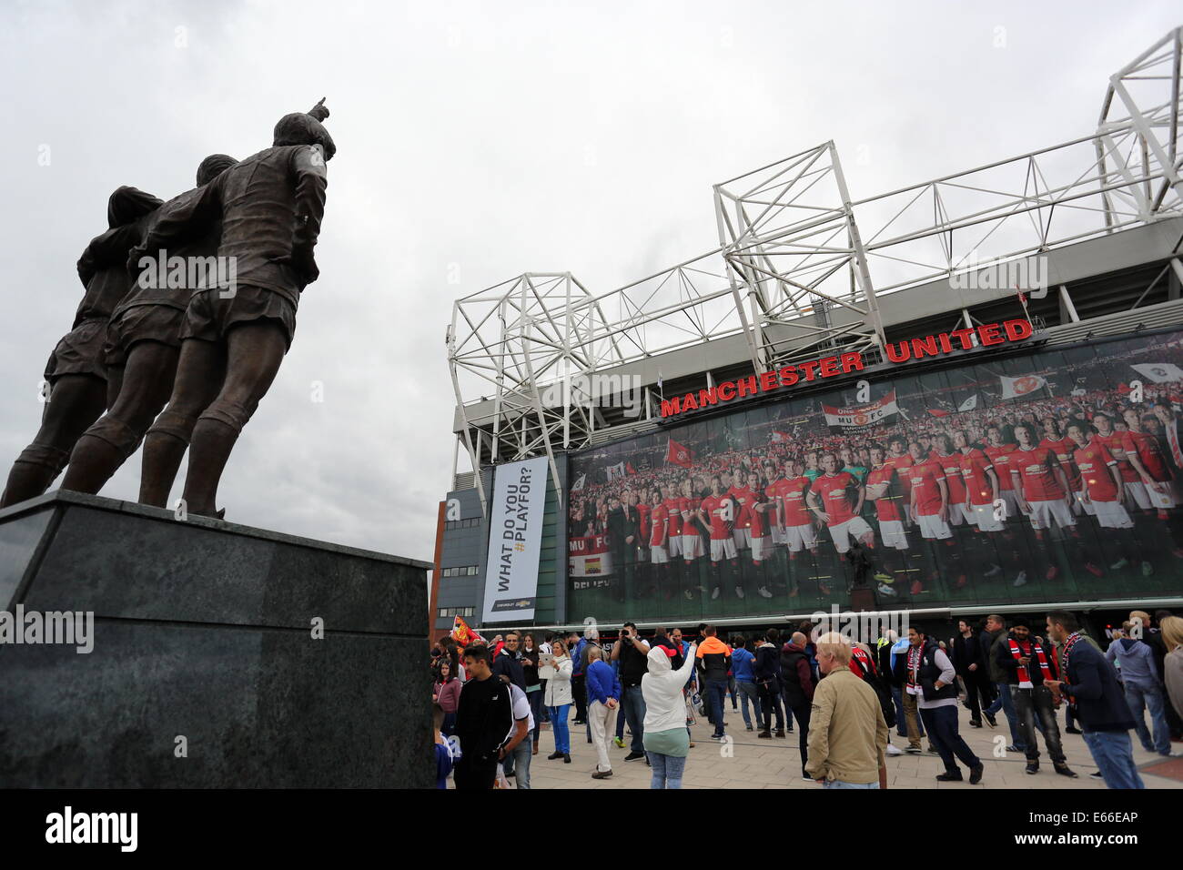 Manchester, UK. 16. August 2014. Im Bild: Old Trafford. Samstag, 16. August 2014 Re: Premier League Manchester United gegen Swansea City FC im Old Trafford, Manchester, UK. Bildnachweis: D Legakis/Alamy Live-Nachrichten Stockfoto