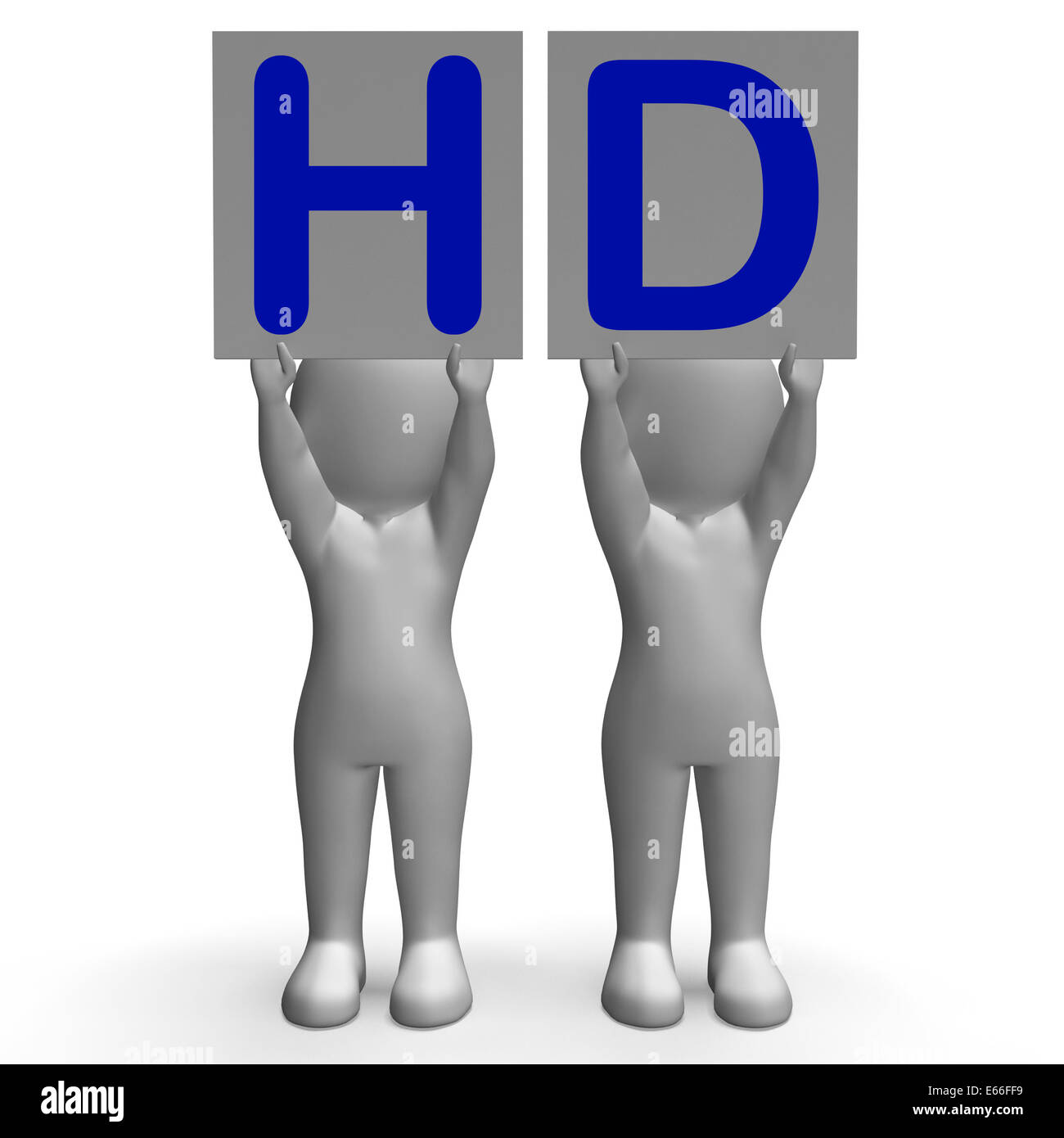 Was bedeutet High Definition Television oder hochauflösendes HD-Banner Stockfoto