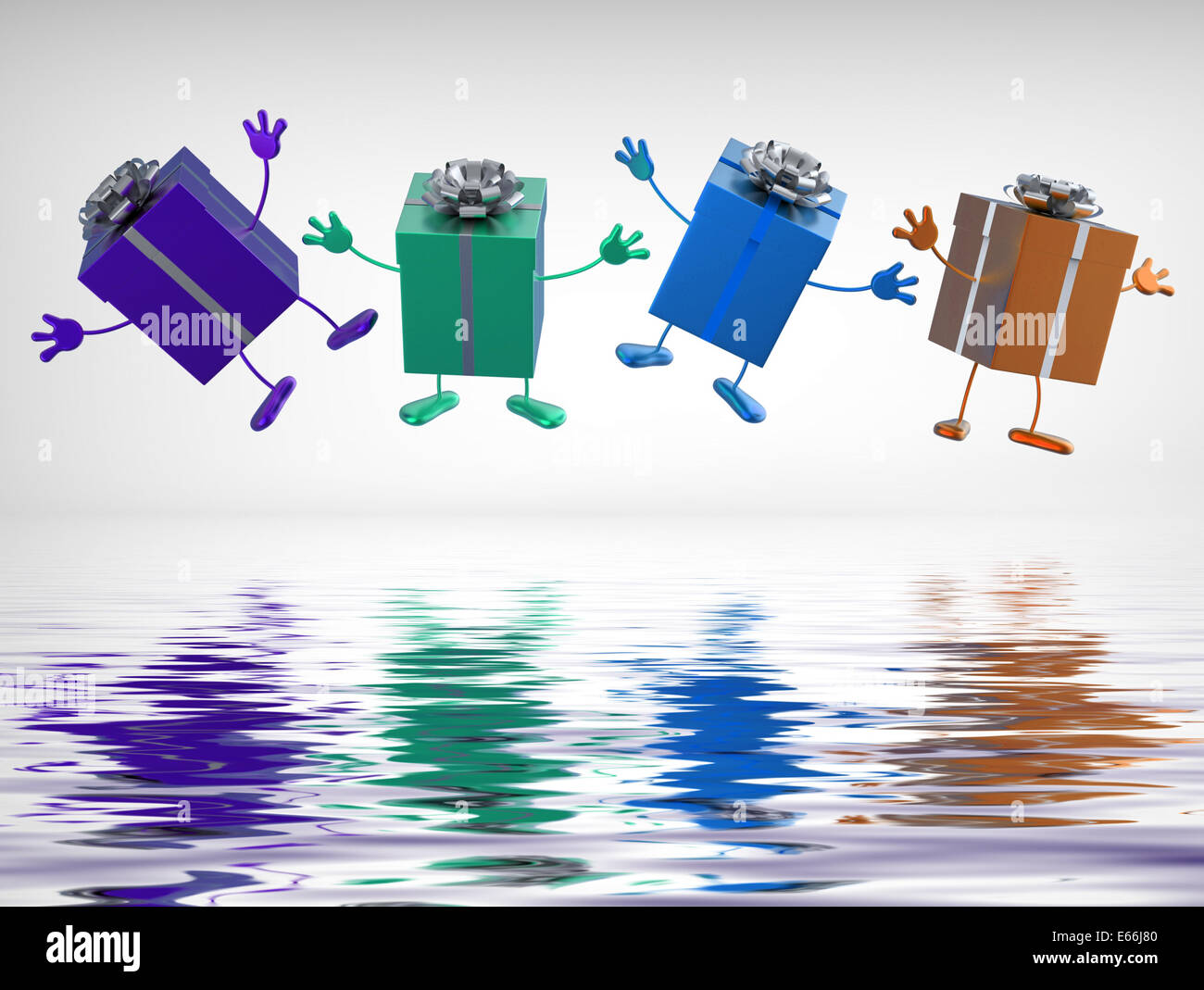 Geschenke Weihnachten Geburtstag oder Jahrestag Geschenke anzeigen Stockfoto