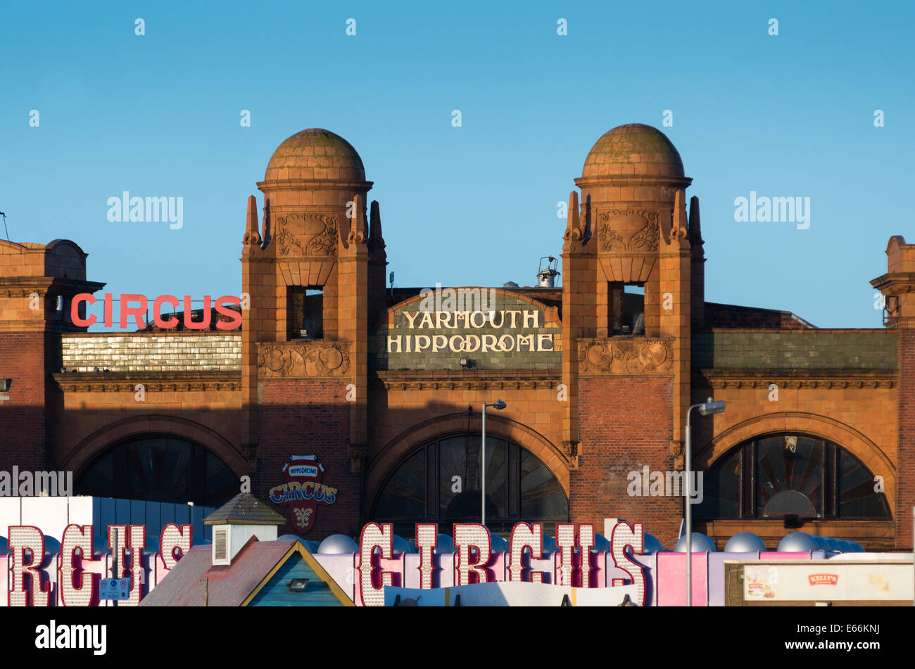 Great Yarmouth Hippodrom, Norfolk, Großbritannien. Stockfoto