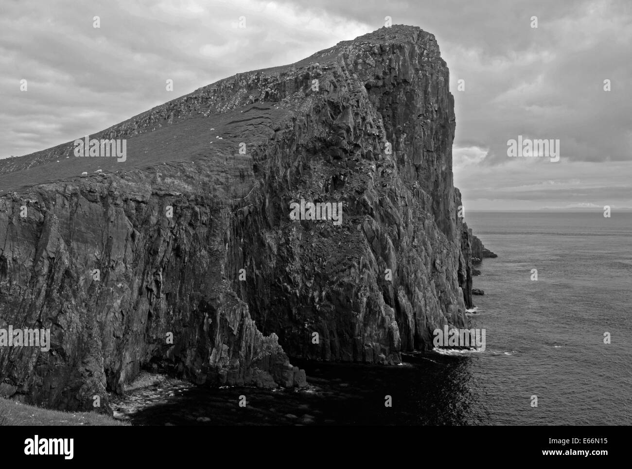 Der Hengst Kopf Steilküste an landschaftlich Punkt auf der Isle Of Skye Stockfoto