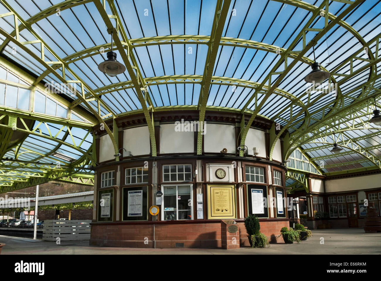 Buchung Büro Wemyss Bay Railway Station Stockfoto