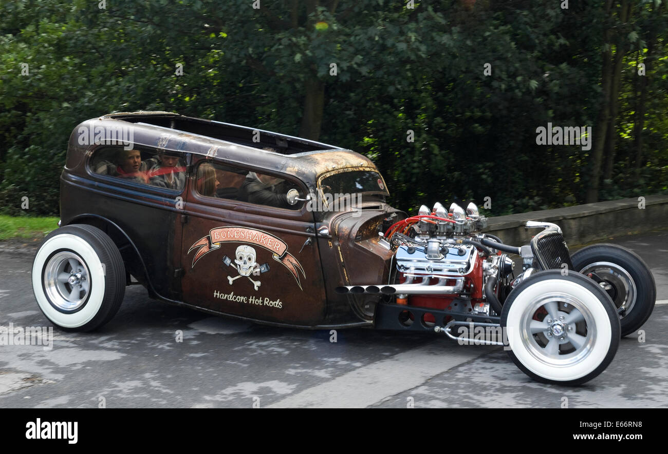 Drahtesel Hotrod Fahrzeug. Stockfoto