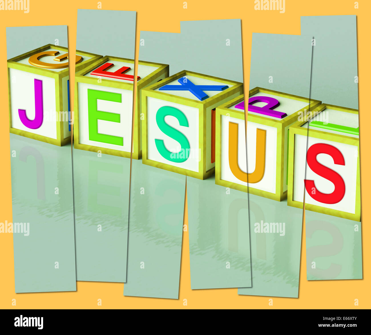 Jesu Wort zeigen, Sohn des Gottes und der Messias Stockfoto