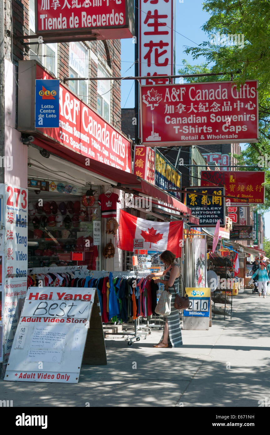 Chinatown Spadina Avenue Toronto Stockfoto