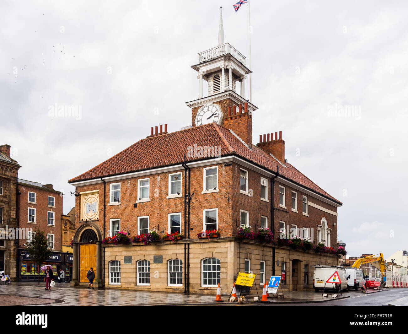 Rathaus, Hauptstraße Stockton on Tees, Co. Durham UK Stockfoto