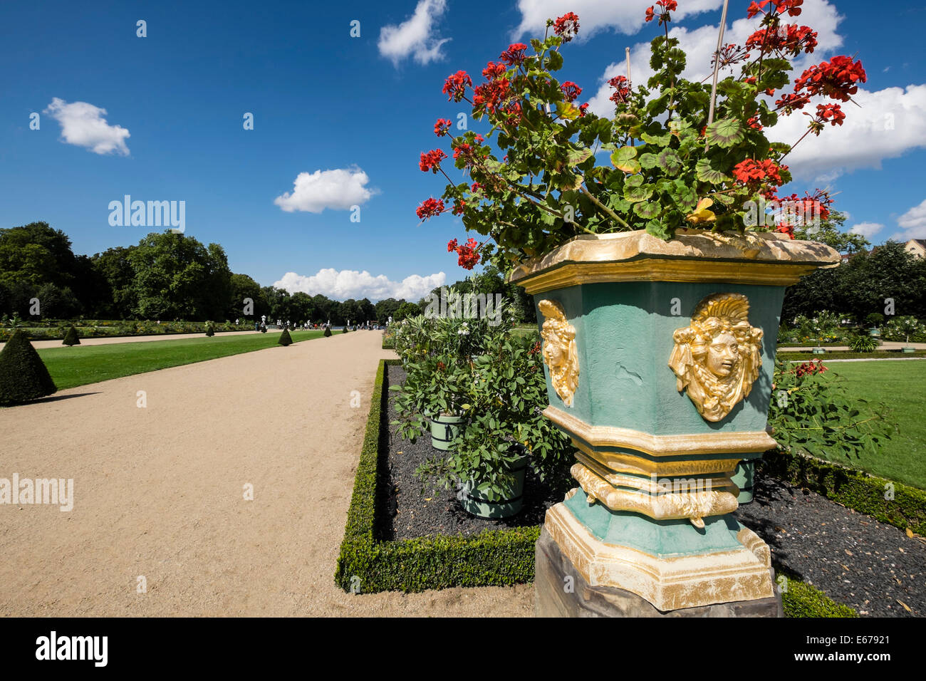 Gärten von Schloss Charlottenburg-Berlin-Deutschland Stockfoto