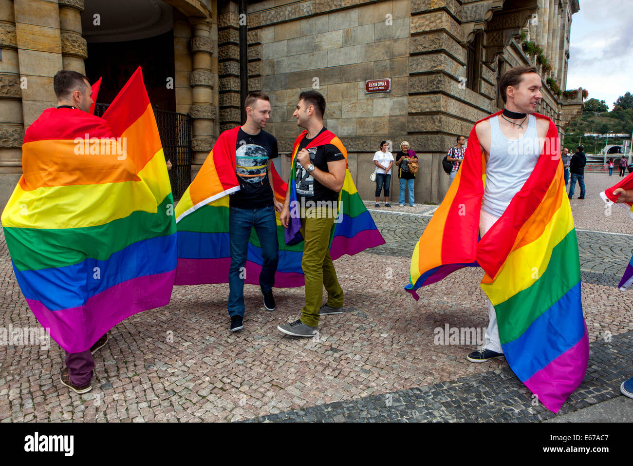 Prag-stolz. Festival-LGBT-Gemeinschaft, Prag, Tschechische Republik Stockfoto