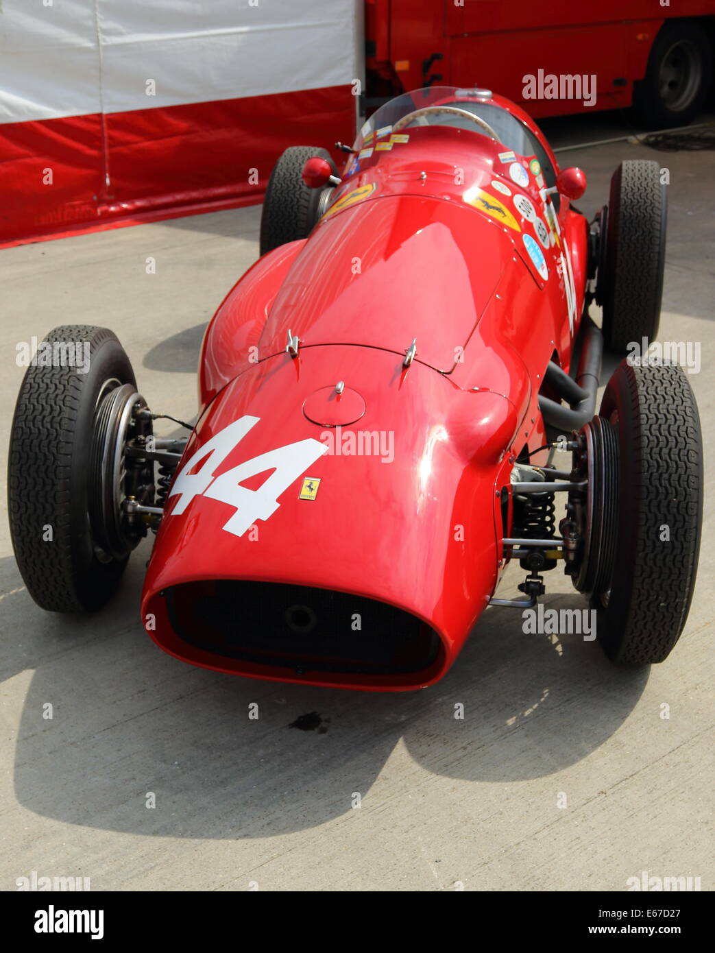 Historischen Ferrari Grand-Prix-Wagen Stockfoto