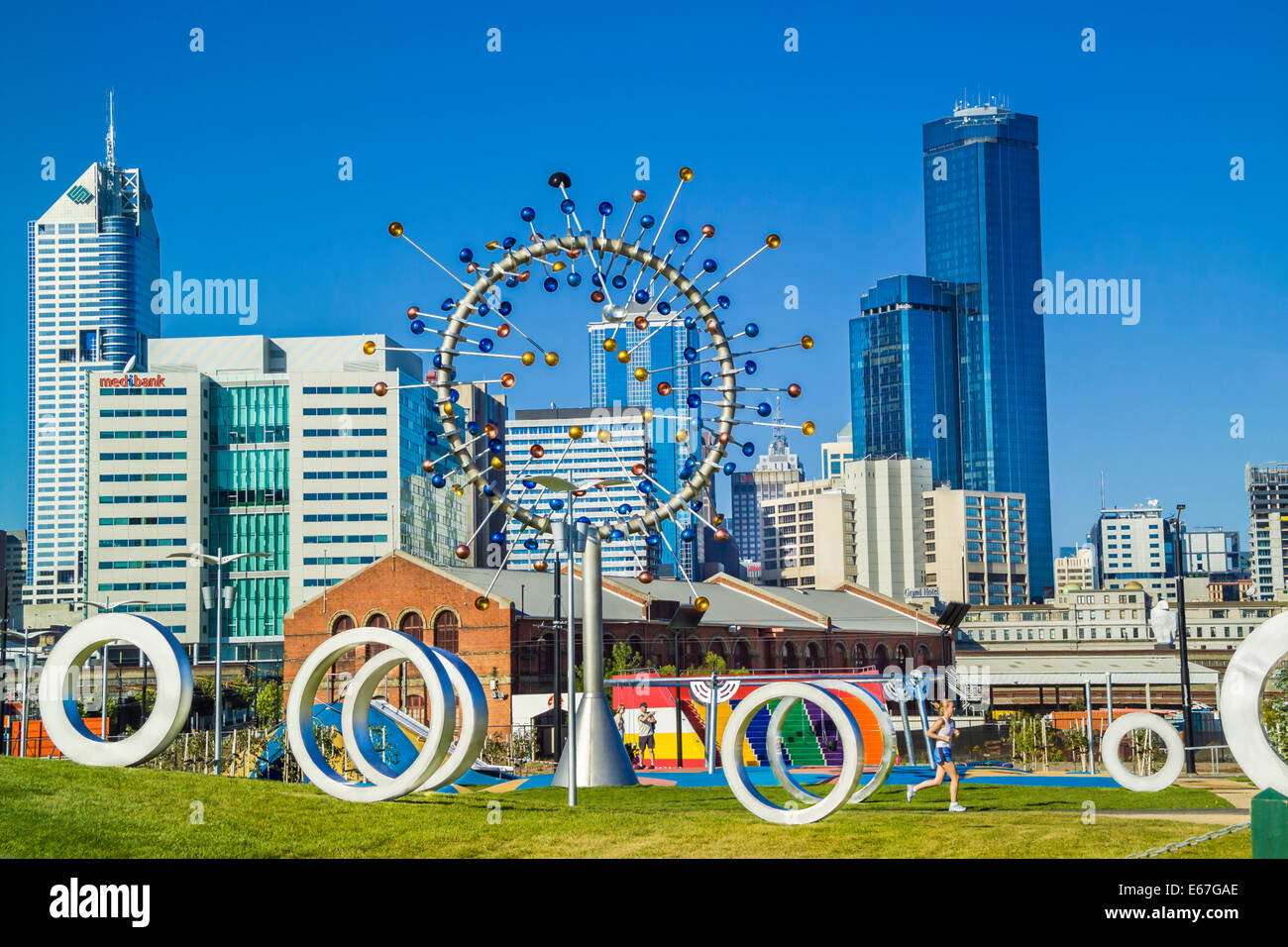 Melbourne-urban street-Art-Skulptur Stockfoto