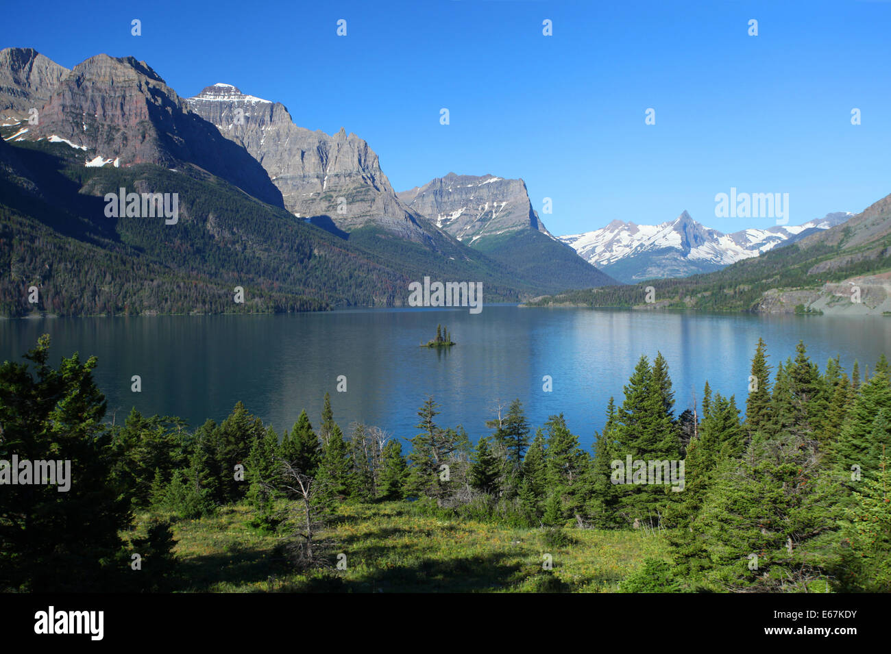 Glacier-Nationalpark in Montana Stockfoto