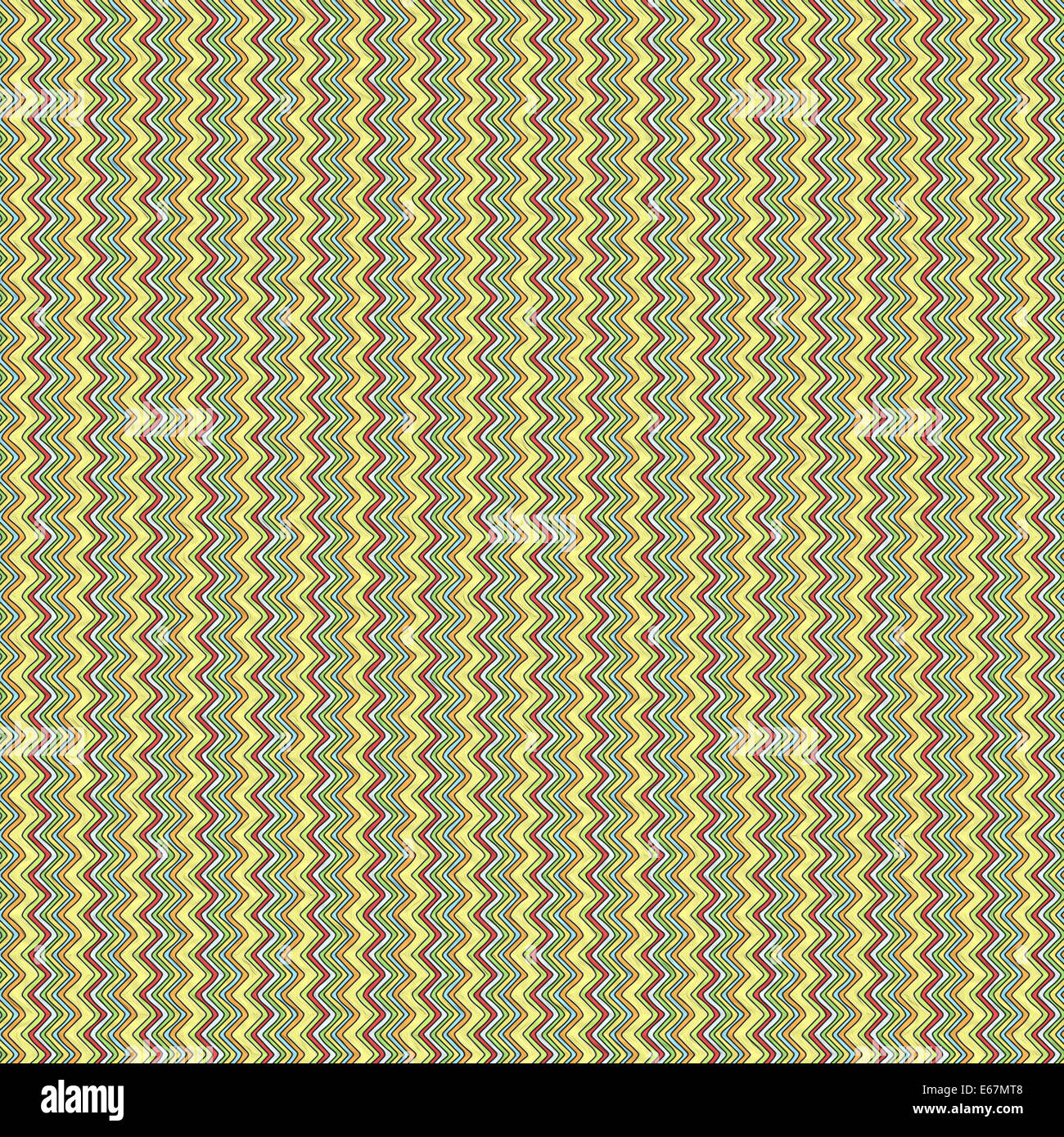 Zick-Zack-Muster mit verschiedenen Farben der Linien Stockfoto