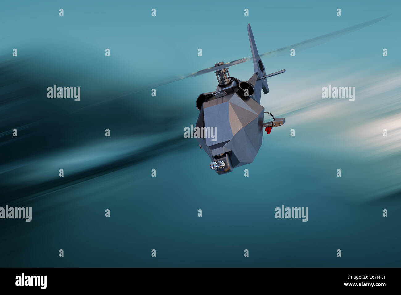 Unmanned Aerial Vehicle-Drohne im Flug Stockfoto