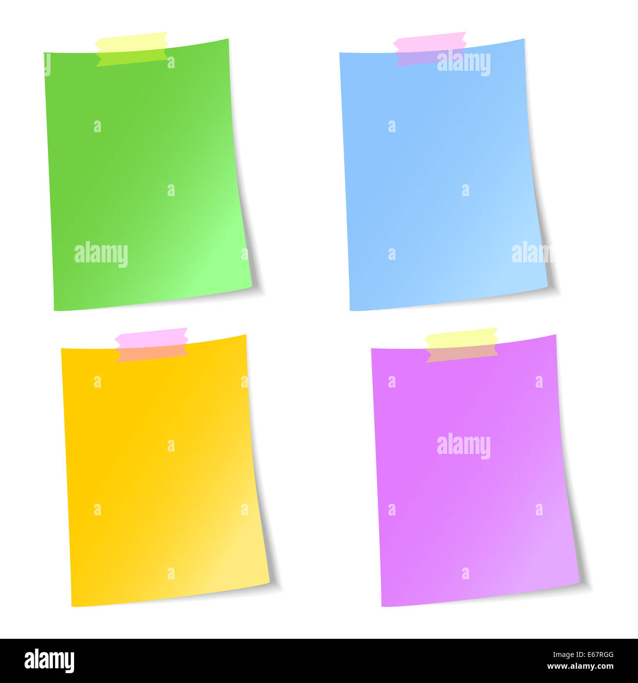 Leere Blätter Stockfoto