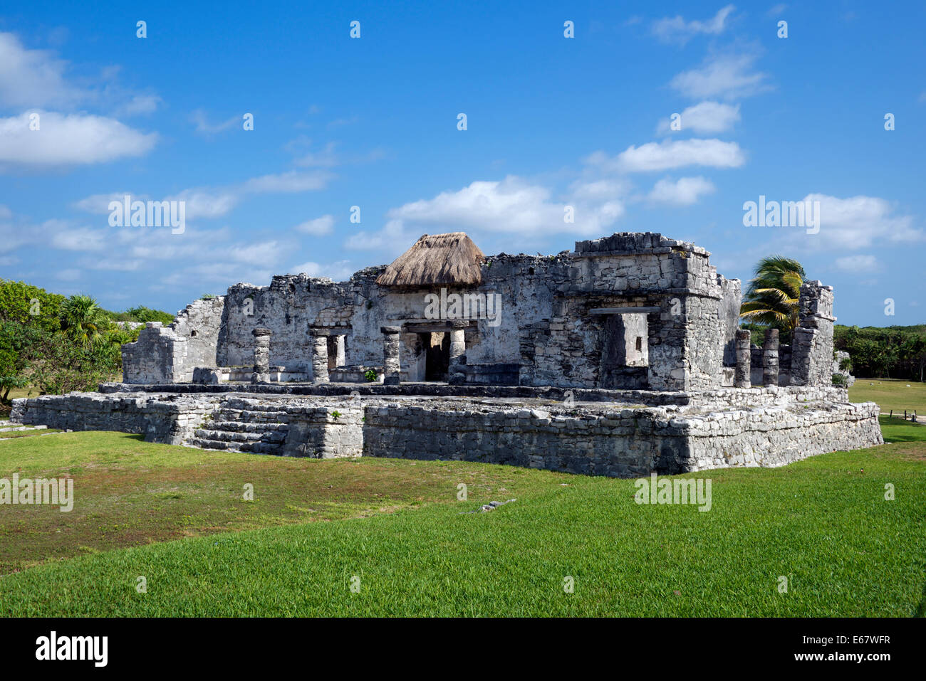 Haus der Halach Uinic oder Overlord Tulum Yucatan Mexiko Stockfoto