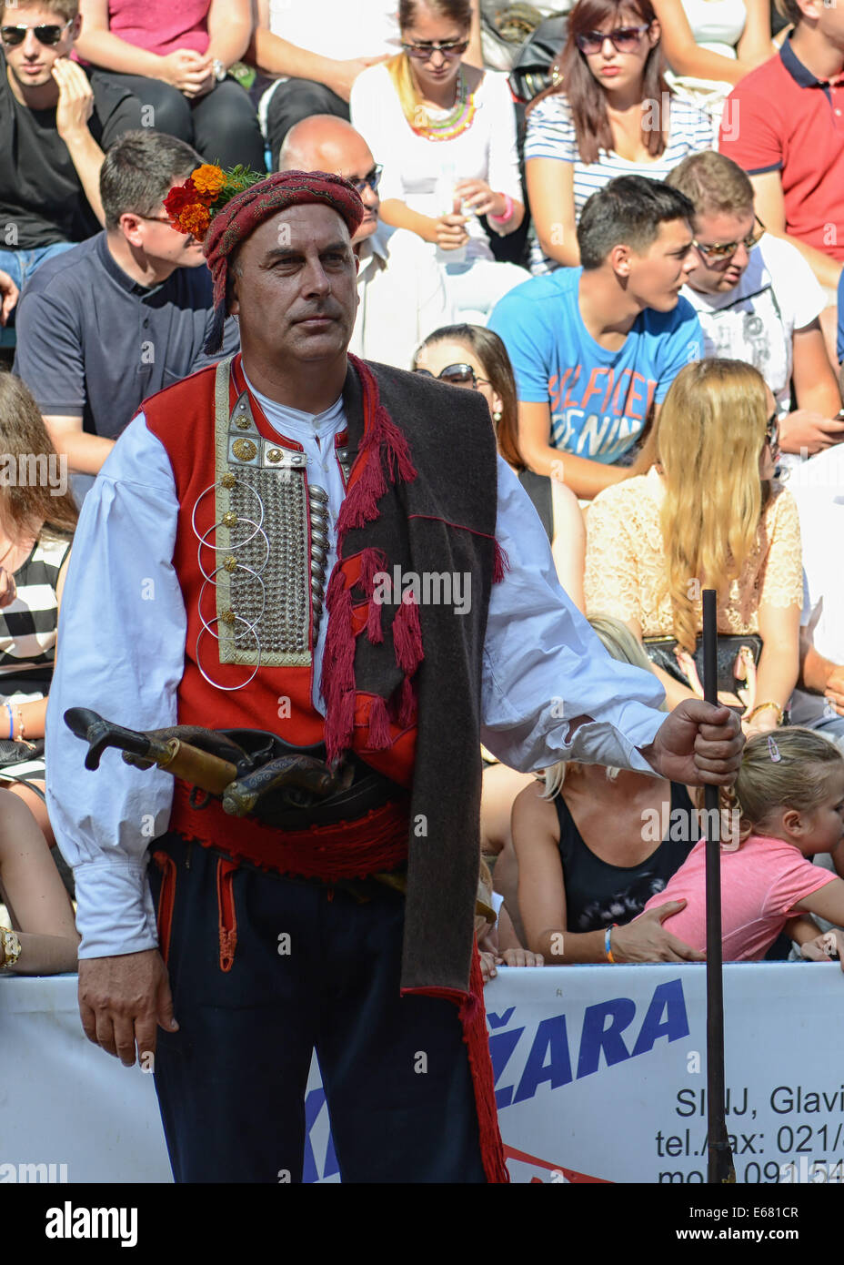 Sinjski Alkar in Sinj, Kroatien Stockfoto