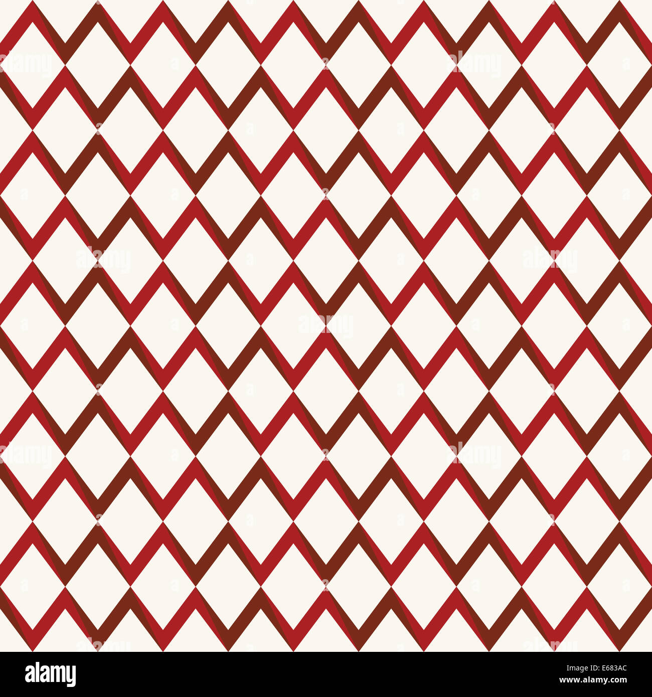 Retro-nahtlose Muster mit Dreieck, Raute Formen. Stockfoto