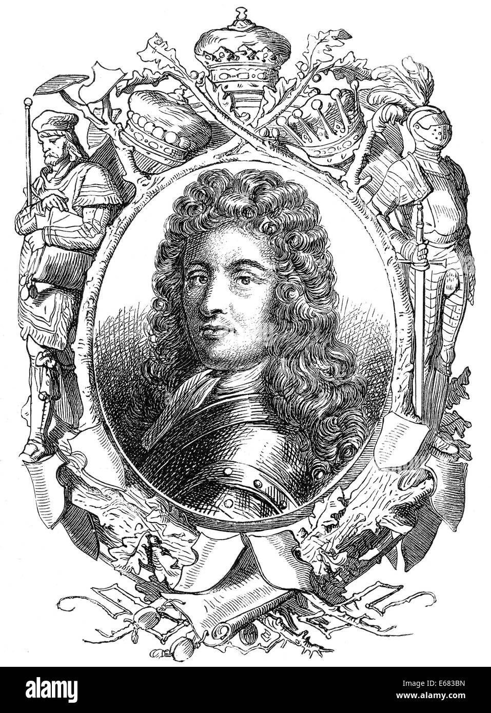 Richard Talbot, 1. Earl of Tyrconnell, Viscount Baltinglass, Baron von Talbotstown, 1630-1691, eine irische Royalist und Jacobite Stockfoto