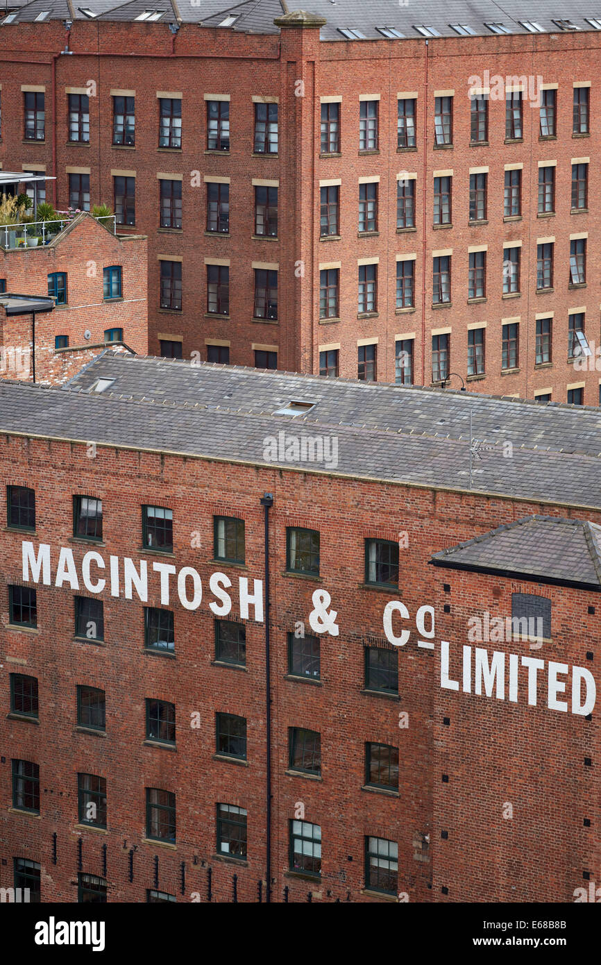 Macintosh & Co Mühlen in Manchester Stadtzentrum Cambridge Street Stockfoto