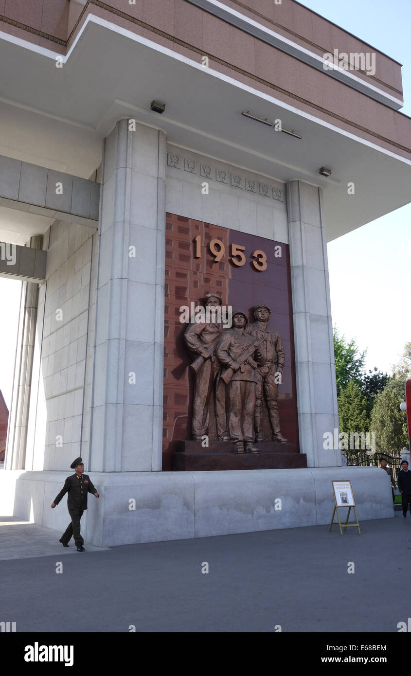 Denkmal für die siegreichen Vaterland Befreiung Krieg 1950-1953, Pyongyang, Nordkorea Stockfoto