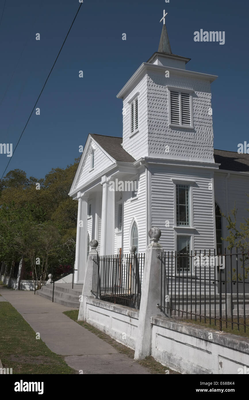 Purvis Kapelle AME Zion Kirche in Beaufort, North Carolina. Kirche ist in der nationalen Erbe-Registrierung Stockfoto